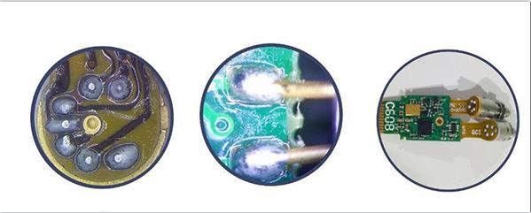 光通訊FPC軟板與光器件焊接， PCB硬板與光器件焊接圖示